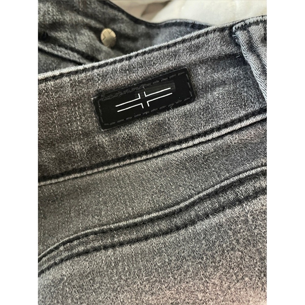 Liverpool Women's Sz 8 Charcoal Bootcut Wide Leg Denim Jeans Western Casual Wear - Picture 7 of 9